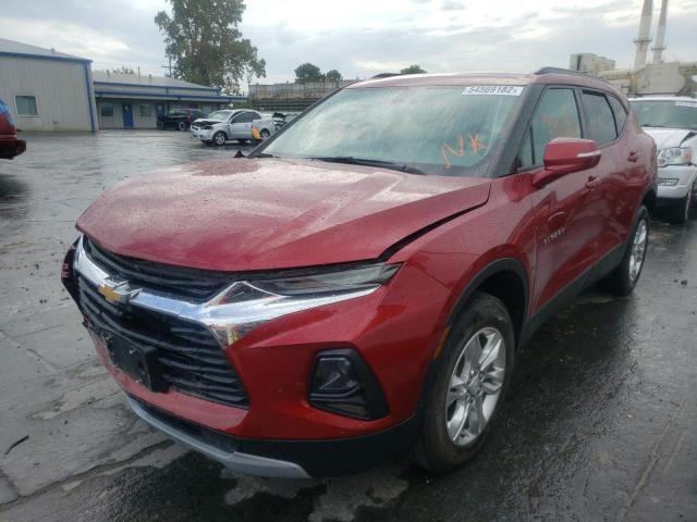 3GNKBDRS8KS703976 - 2019 CHEVROLET BLAZER 3LT BURGUNDY photo 2