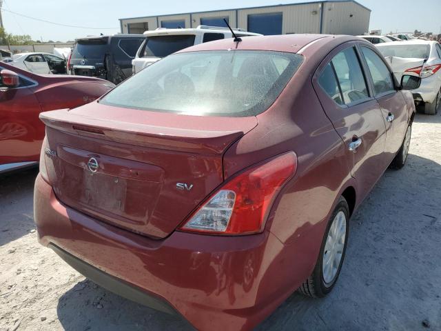 3N1CN7AP9KL861480 - 2019 NISSAN VERSA S BURGUNDY photo 4