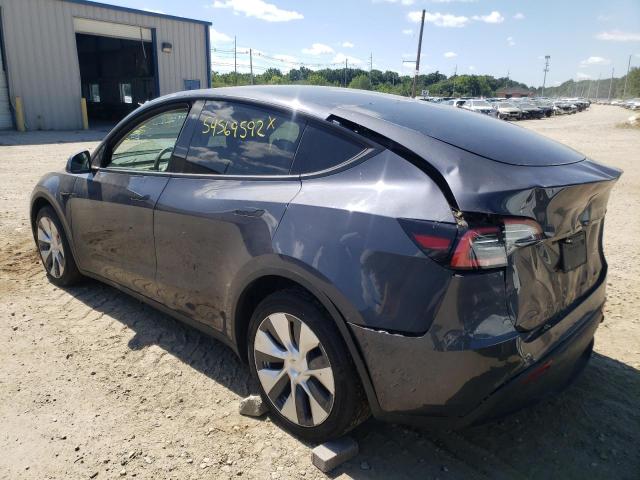 5YJYGDEE1MF086727 - 2021 TESLA MODEL Y رمادي صورة 3