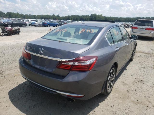 1HGCR2F80HA063554 - 2017 HONDA ACCORD EXL GRAY photo 4