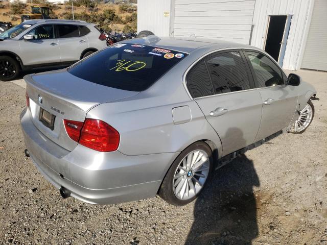 WBAPN7C55BA780393 - 2011 BMW 335 D SILVER photo 4