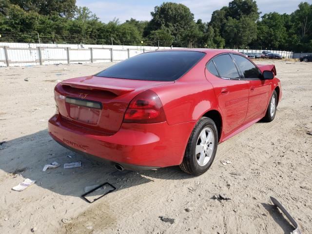 2G2WP552671238340 - 2007 PONTIAC GRAND PRIX RED photo 4