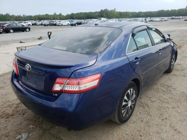 4T1BF3EK0AU535130 - 2010 TOYOTA CAMRY BASE BLUE photo 4