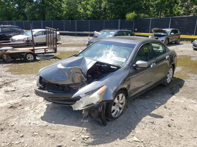 1HGCP36878A014072 - 2008 HONDA ACCORD EXL GRAY photo 2