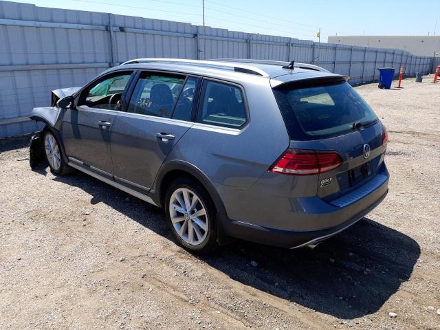 3VWM17AU7KM501201 - 2019 VOLKSWAGEN GOLF ALLTR GRAY photo 3