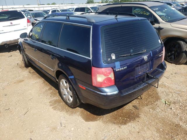 WVWCD63B35E144654 - 2005 VOLKSWAGEN PASSAT GLS BLUE photo 3