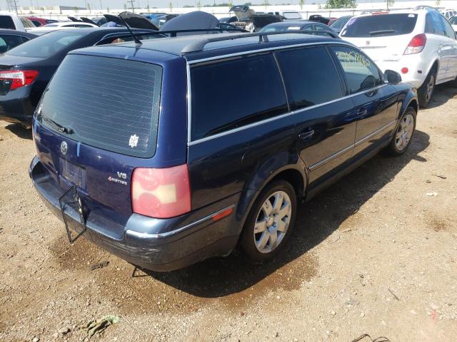 WVWCD63B35E144654 - 2005 VOLKSWAGEN PASSAT GLS BLUE photo 4