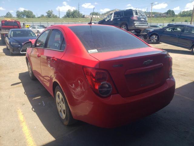 1G1JA5SH5E4210989 - 2014 CHEVROLET SONIC LS RED photo 3