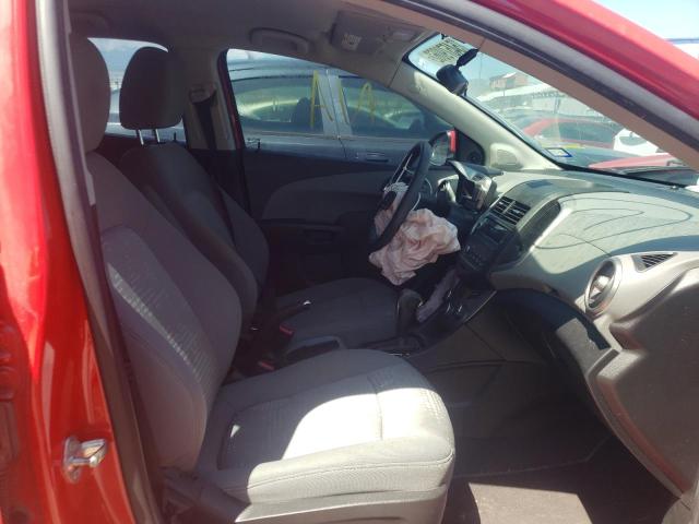 1G1JA5SH5E4210989 - 2014 CHEVROLET SONIC LS RED photo 5