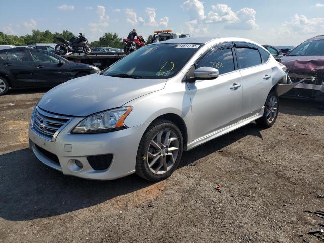 3N1AB7AP8FY266922 - 2015 NISSAN SENTRA S SILVER photo 2