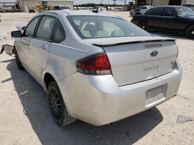 1FAHP3GN5AW180856 - 2010 FORD FOCUS SES SILVER photo 3