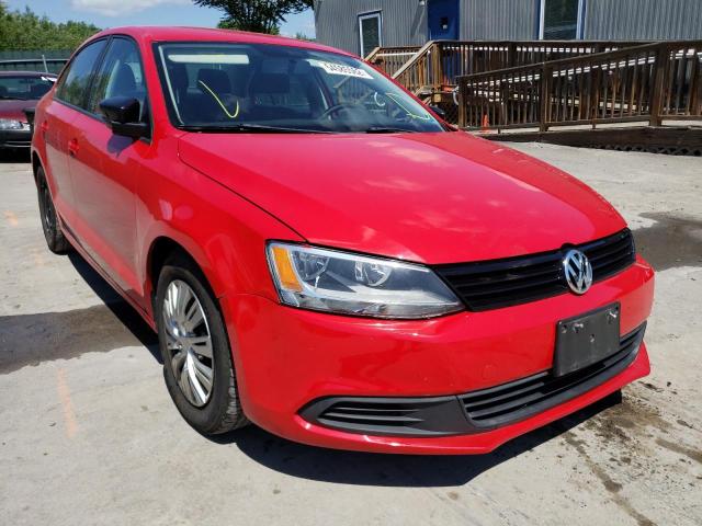 3VW2K7AJ1EM221238 - 2014 VOLKSWAGEN JETTA BASE 红色 照片 1