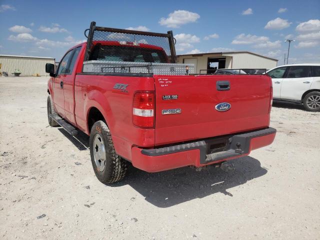 1FTRX14W16NA83666 - 2006 FORD F150 RED photo 3