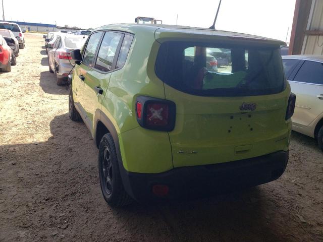 ZACNJBAB1KPJ75902 - 2019 JEEP RENEGADE S Sarı foto 3