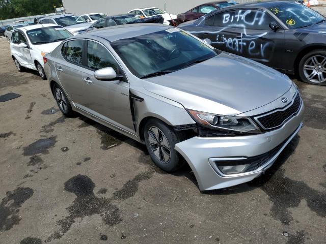 KNAGM4AD9D5053488 - 2013 KIA OPTIMA HYB SILVER photo 9