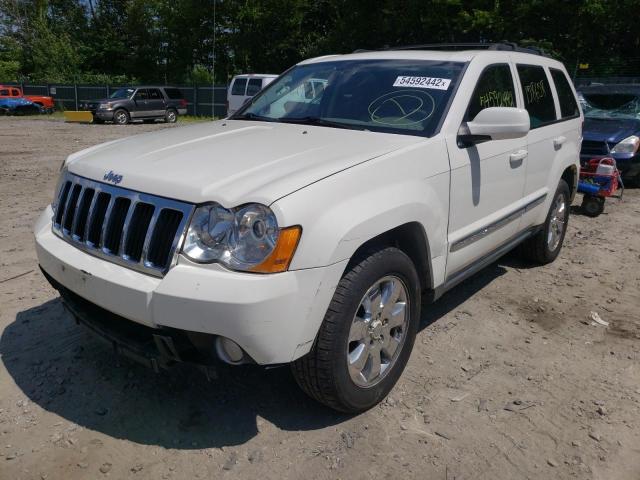 1J8HR582X8C243765 - 2008 JEEP GRAND CHER WHITE photo 2