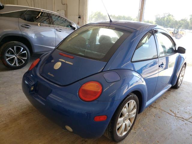 3VWCD21C23M431640 - 2003 VOLKSWAGEN NEW BEETLE 蓝色 照片 4