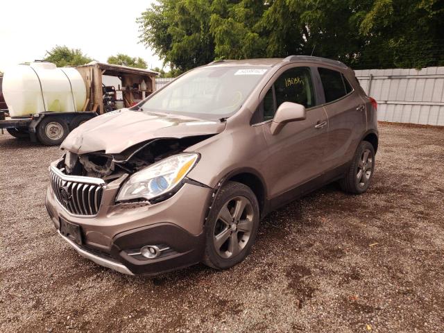 KL4CJESB5DB164726 - 2013 BUICK ENCORE BROWN photo 2