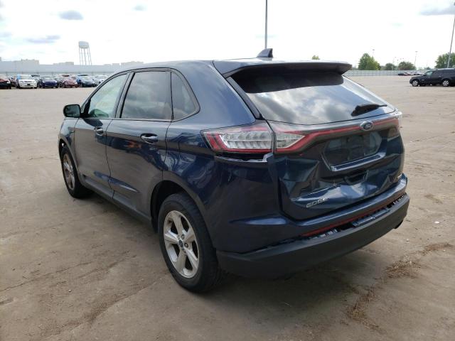 2FMPK4G94HBB69755 - 2017 FORD EDGE SE BLUE photo 3