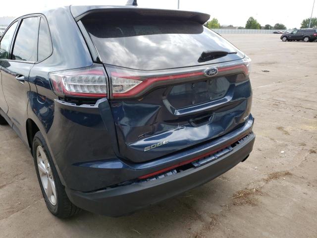 2FMPK4G94HBB69755 - 2017 FORD EDGE SE BLUE photo 9