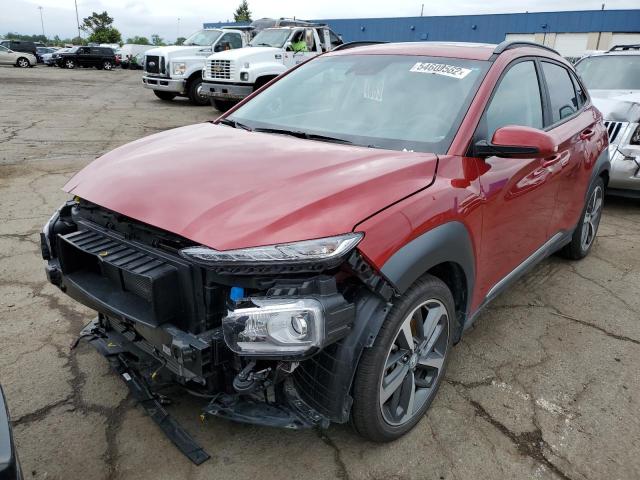 KM8K5CA58MU681718 - 2021 HYUNDAI KONA ULTIM RED photo 2