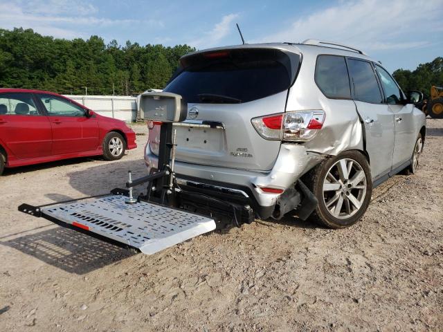 5N1AR2MM5DC671845 - 2013 NISSAN PATHFINDER SILVER photo 4