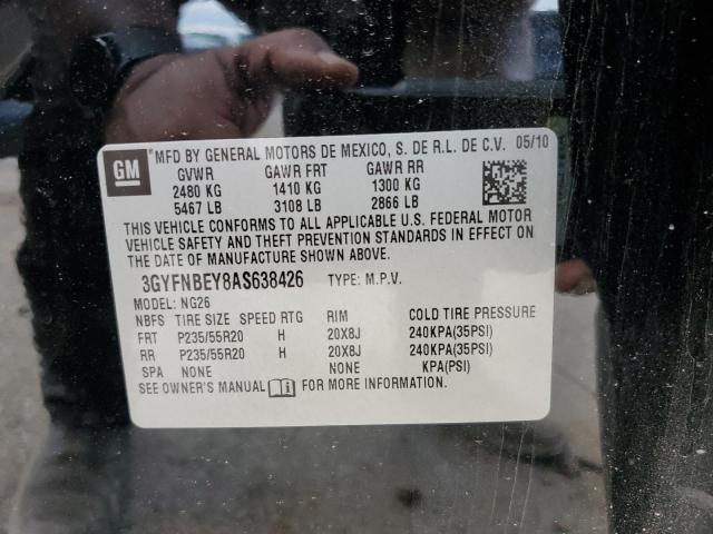 3GYFNBEY8AS638426 - 2010 CADILLAC SRX PERFOR 黑色 照片 10