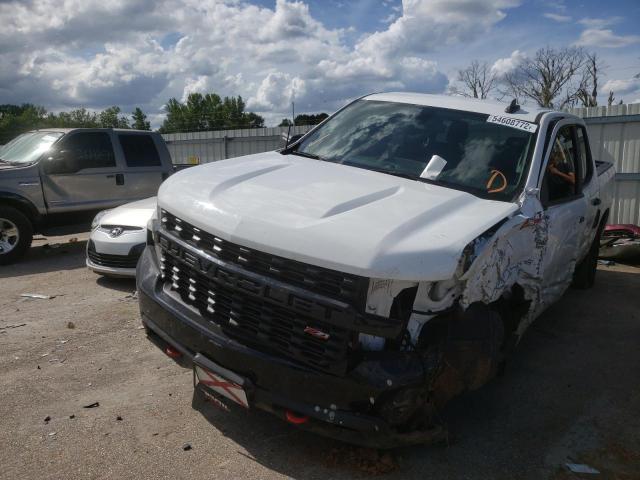 1GCPYCEFXMZ238543 - 2021 CHEVROLET SILVERADO WHITE photo 2