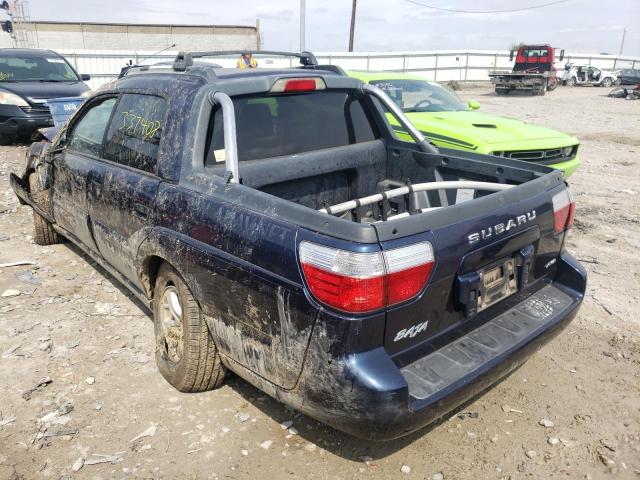 4S4BT62CX37115366 - 2003 SUBARU BAJA SPORT BLUE photo 3