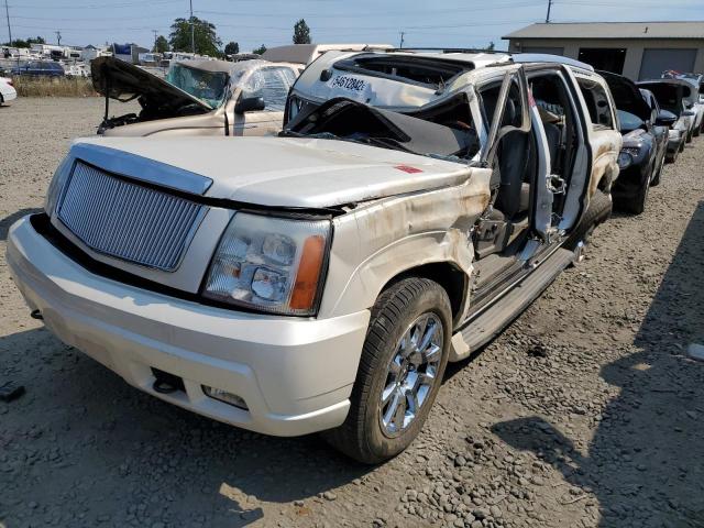 3GYFK66N55G158079 - 2005 CADILLAC ESCALADE E WHITE photo 2