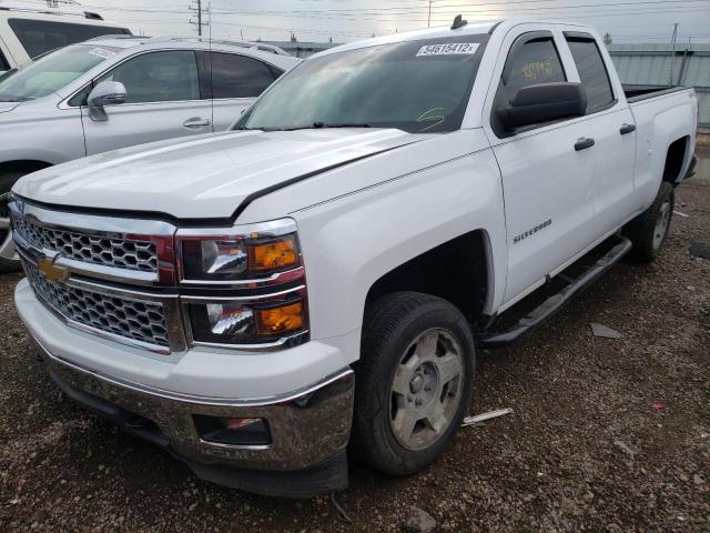 1GCVKREC1EZ218572 - 2014 CHEVROLET SILVERADO WHITE photo 2