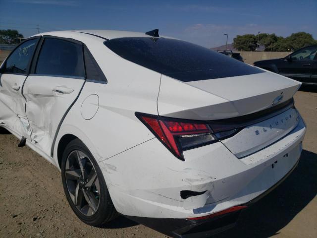 KMHLN4AJ6NU019001 - 2022 HYUNDAI ELANTRA LI WHITE photo 10