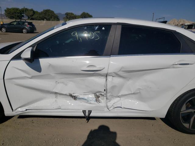 KMHLN4AJ6NU019001 - 2022 HYUNDAI ELANTRA LI WHITE photo 9