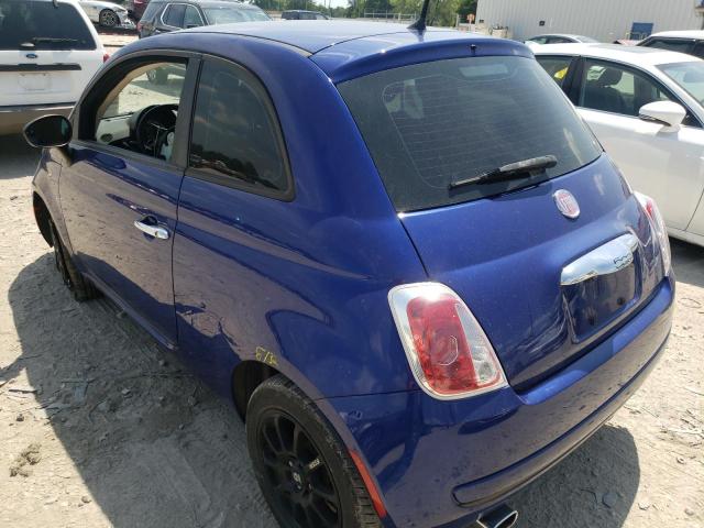 3C3CFFARXDT513233 - 2013 FIAT 500 POP BLUE photo 3