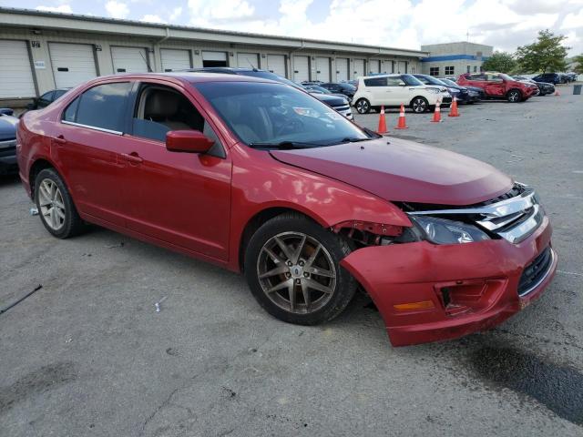 3FAHP0JA3AR329563 - 2010 FORD FUSION SEL RED photo 1