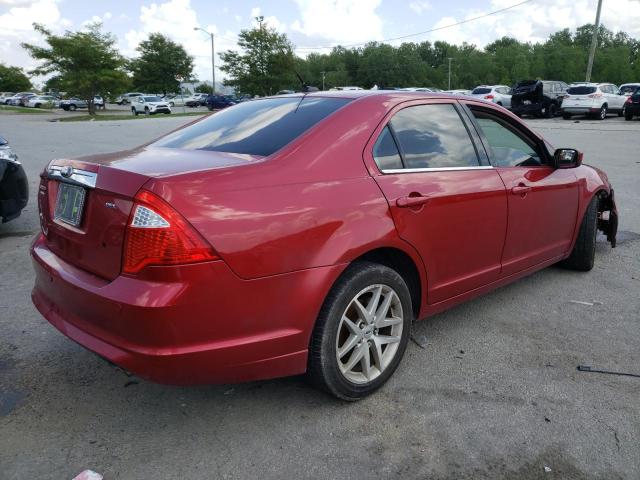 3FAHP0JA3AR329563 - 2010 FORD FUSION SEL RED photo 4
