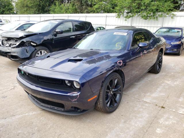 2C3CDZAG6HH611003 - 2017 DODGE CHALLENGER BLUE photo 2