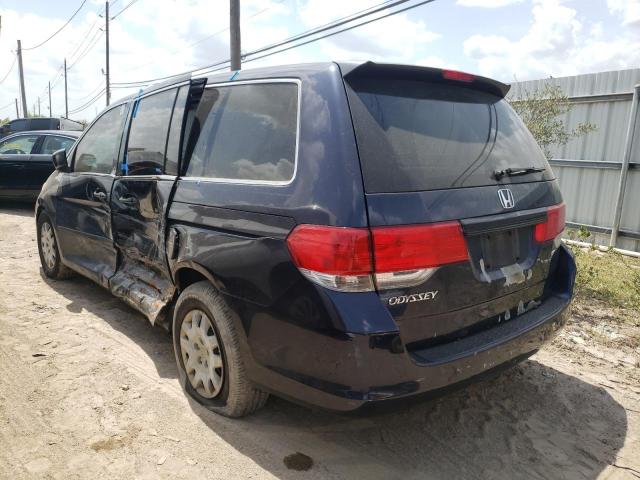 5FNRL38208B030568 - 2008 HONDA ODYSSEY LX BLUE photo 3