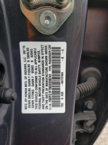 19XFC1F78GE039741 - 2016 HONDA CIVIC EXL Boz foto 10