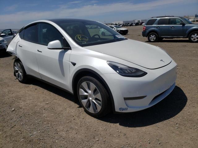 5YJYGDEE5LF035262 - 2020 TESLA MODEL Y Белый фото 1