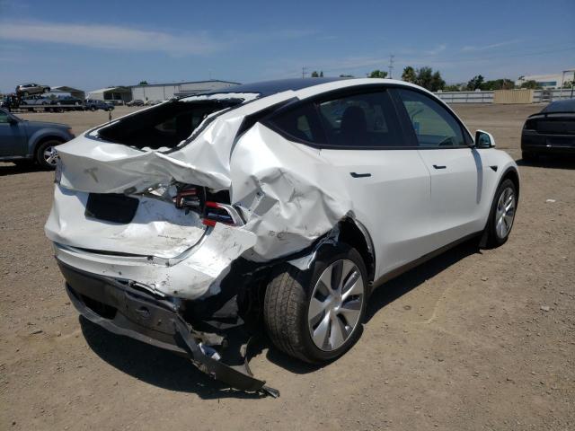 5YJYGDEE5LF035262 - 2020 TESLA MODEL Y Белый фото 4