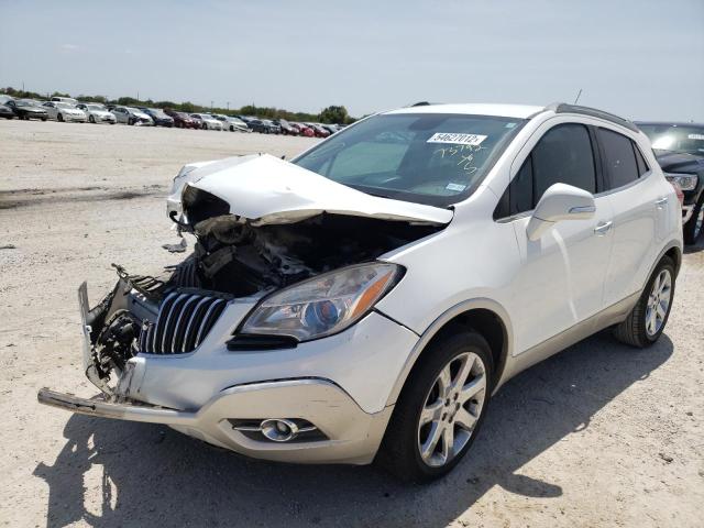 KL4CJBSB9EB743038 - 2014 BUICK ENCORE CON WHITE photo 2