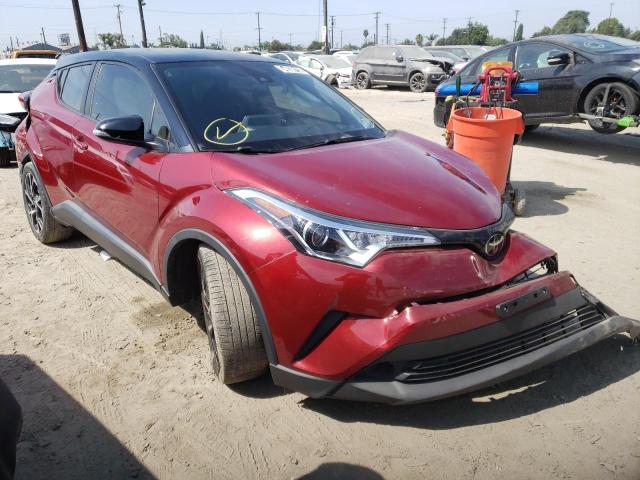 JTNKHMBXXK1029887 - 2019 TOYOTA C-HR XLE BURGUNDY photo 1