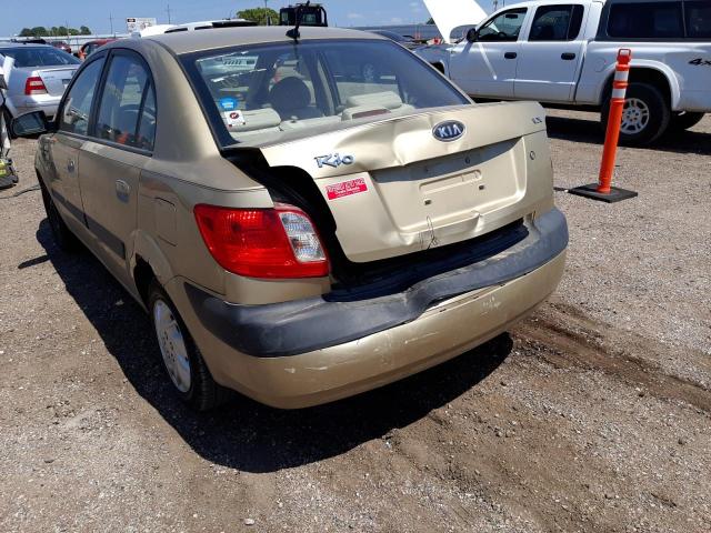 KNADE123276248352 - 2007 KIA RIO BASE GOLD photo 9