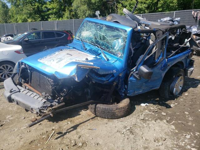 1J4AA2D14AL212314 - 2010 JEEP WRANGLER S BLUE photo 2