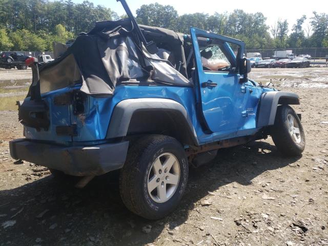 1J4AA2D14AL212314 - 2010 JEEP WRANGLER S BLUE photo 4