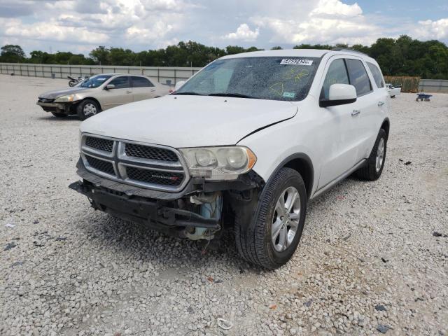 1C4RDJDG9DC670790 - 2013 DODGE DURANGO CR WHITE photo 2