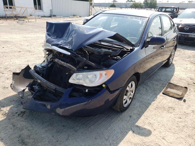 KMHDU4AD1AU183025 - 2010 HYUNDAI ELANTRA BLUE  photo 2