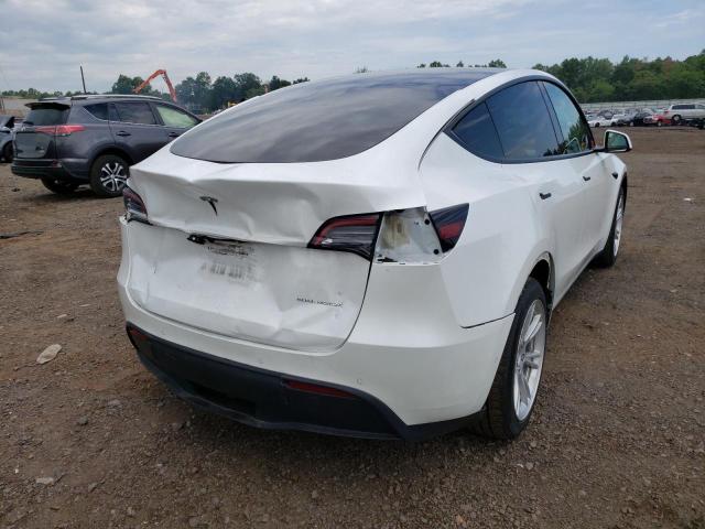 5YJYGAEE0MF178846 - 2021 TESLA MODEL Y أبيض صورة 4