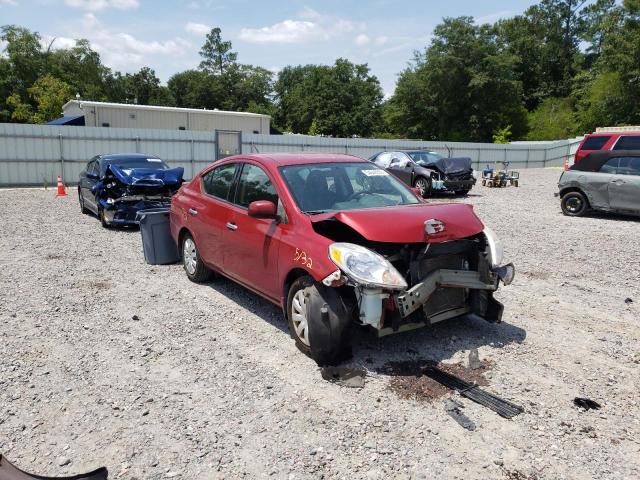 3N1CN7APXEK452950 - 2014 NISSAN VERSA S RED photo 1